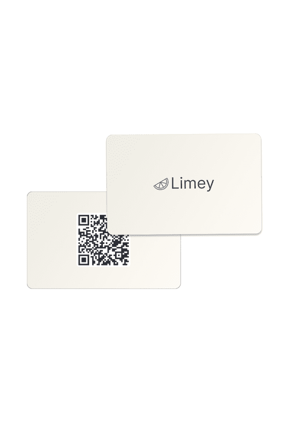 Card - Digital Business Card - White Matte Finish | NFC + QR | Tap & Connect