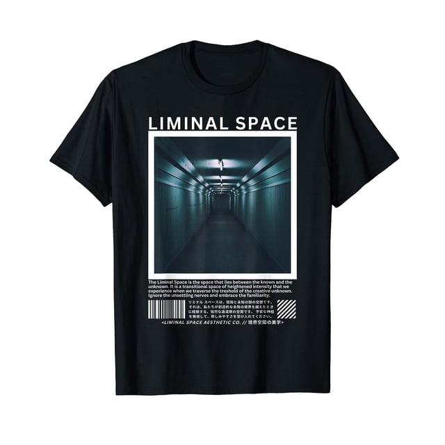 Liminal space aesthetic dark hallway liminal space t shirt walmart