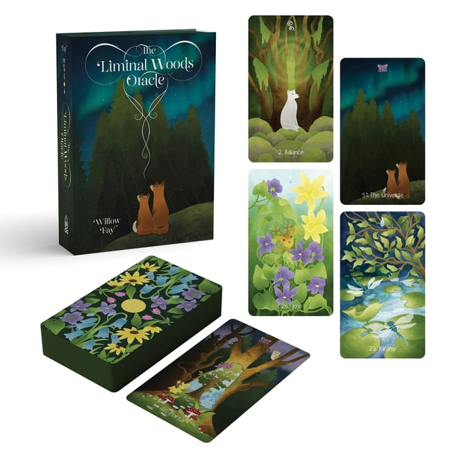 The Liminal Woods Oracle: (Oracle Kit Box Set with 55 Cards and Guide Book), (Paperback)