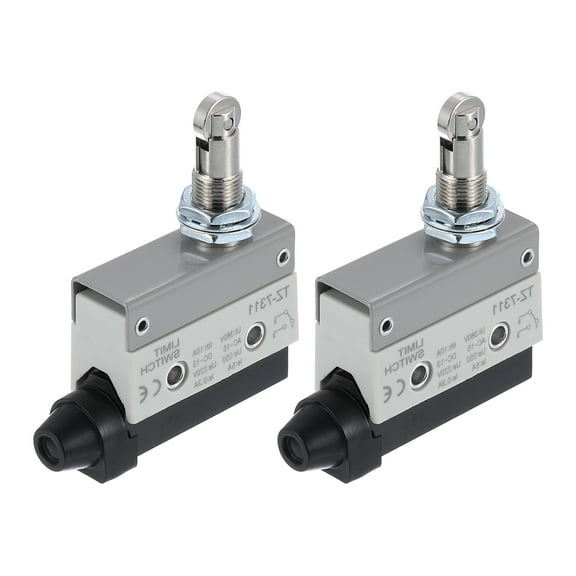 Limit Switch Roller Plunger TZ-7311 Mount 1NC1NO 3D Printer Switch Metal Momentary Switch 2 Pcs
