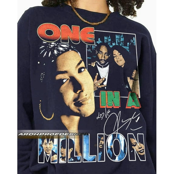 Limited Aaliyah One In A Million Vintage Sweatshirt Gift For Women and Man Unisex Sweatshirt