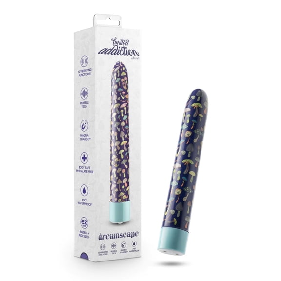 Blush Limited Addiction Dreamscape 7" Rechargeable Vibe - Blue Spot Massager