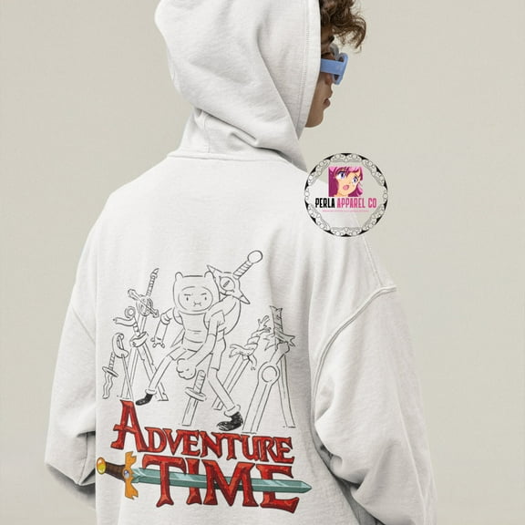Limited Adventure Time Hoodie - Oversize Adventure Time Hoodie - Adventure Time Sword Hoodie - Custom Adventure Time Clothing - Adventure