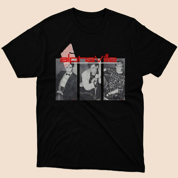 Limited Alphaville group music synth-pop T-shirt Black Size S to 5XL