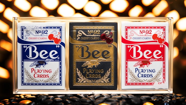 Limited Bee X Cherry 3 Deck Playing Card Set (Blue, Red and Black)