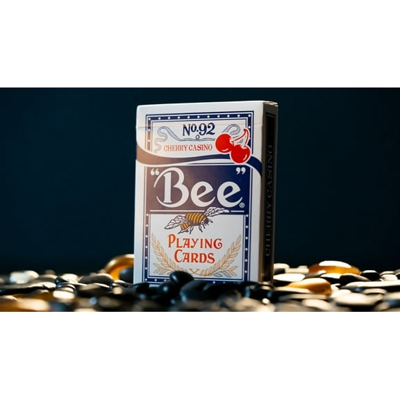 Limited Bee X Cherry (Blue) Playing Cards by Phill Smith
