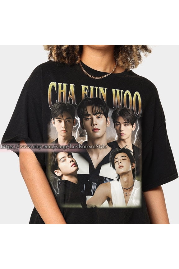 Limited Cha Eun Woo Astro Korean Pop Tshirt Vintage Unisex Shirt