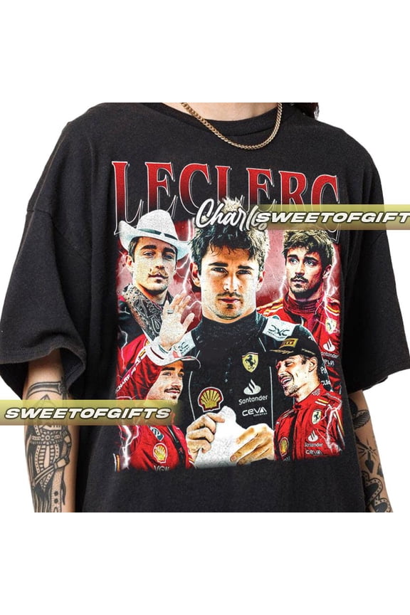 Limited Charles Leclerc Vintage T-Shirt, Shirt Gift For Woman and Man Unisex T-Shirt