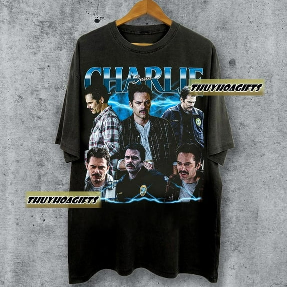 Limited Charlie Swan Vintage 90s Bootleg T-shirt, Movie Twilight Saga Gift For Man And Women Unisex Shirt,Dark Heather color,size S