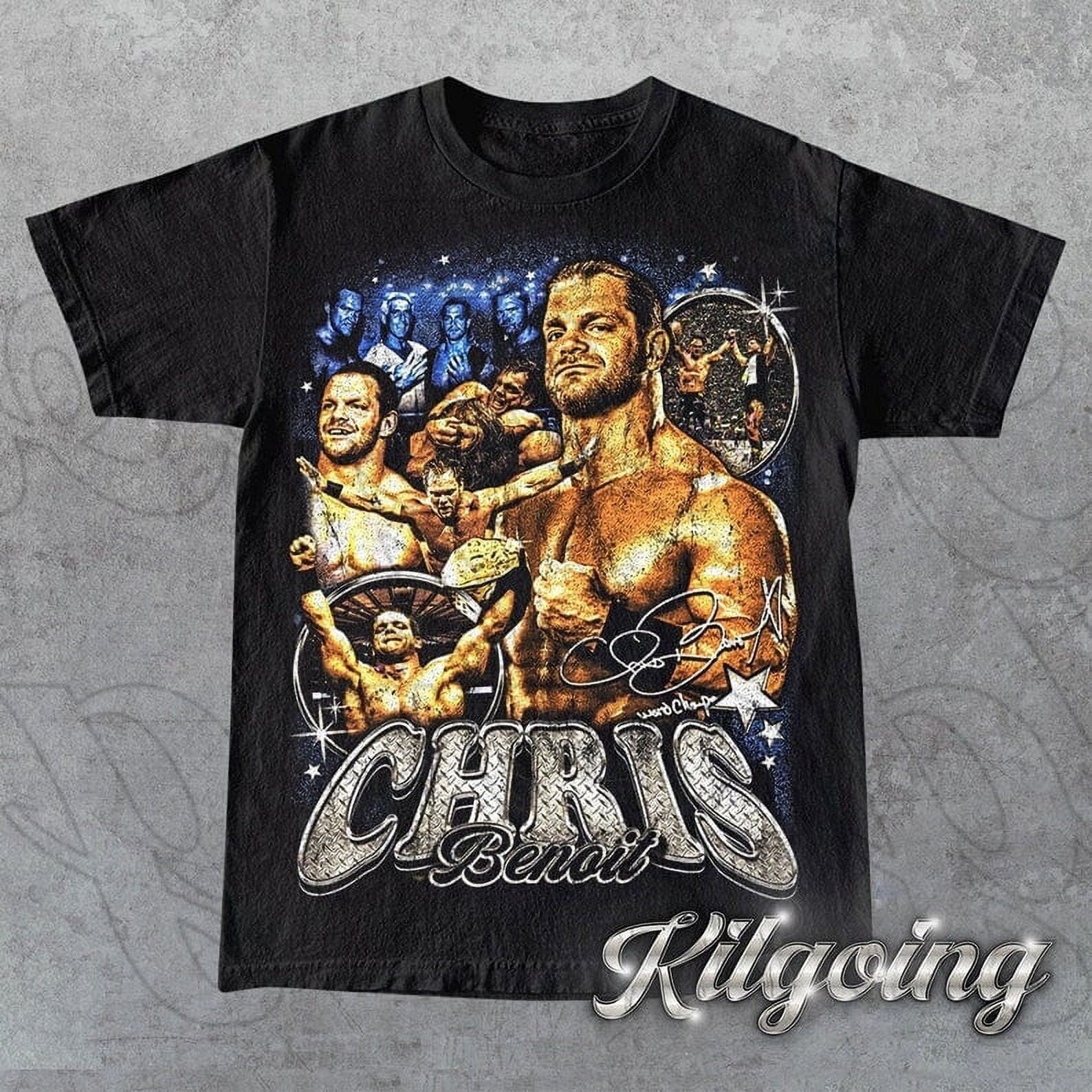 Limited Chris Benoit Vintage 90s T-Shirt, Gift For Woman and Man Unisex T- Shirt - Walmart.com