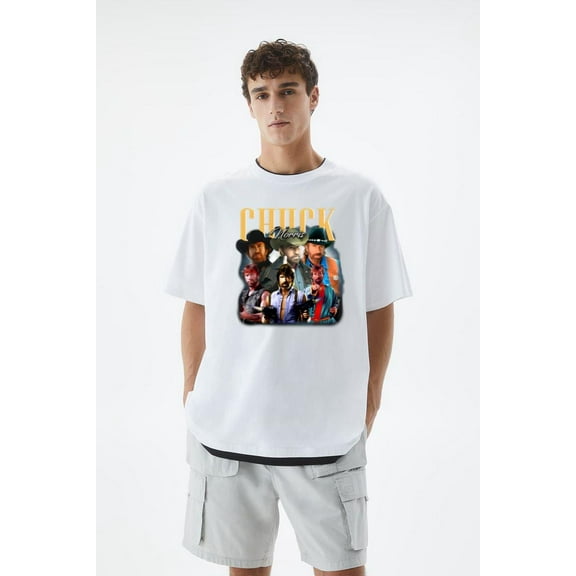 Limited Chuck Norris Actor Movie TV Series Fan Gift T-Shirt, for men & women, up to size 5XL