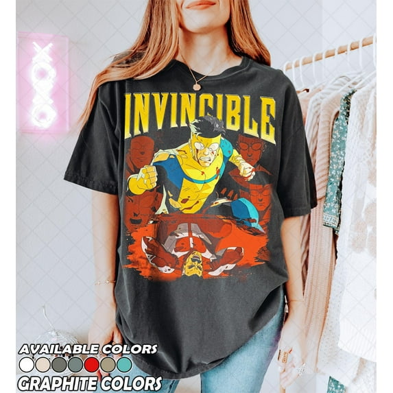 Limited Comfort Colors Invincible Mark Superhero Comfort Colors 1717 T-Shirt, Comic Book Bootleg Fan Tee Shirt