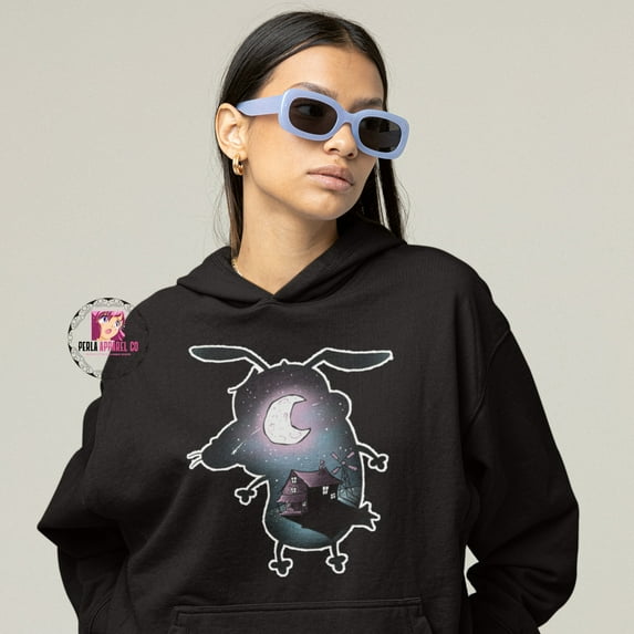 Limited Courage The Cowardly Dog Hoodie - Courage The Cowardly Dog T-Shirt - Old Cartoon Hoodie - Vintage Cartoon Hoodie - Cartoon Network