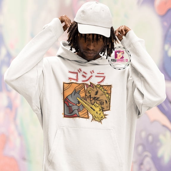 Limited Custom Godzilla Hoodie - Godzilla Hoodie - Cute Cat Hoodie - Gift Hoodie Christmas - Godzilla Sweather - Godzilla Fashion