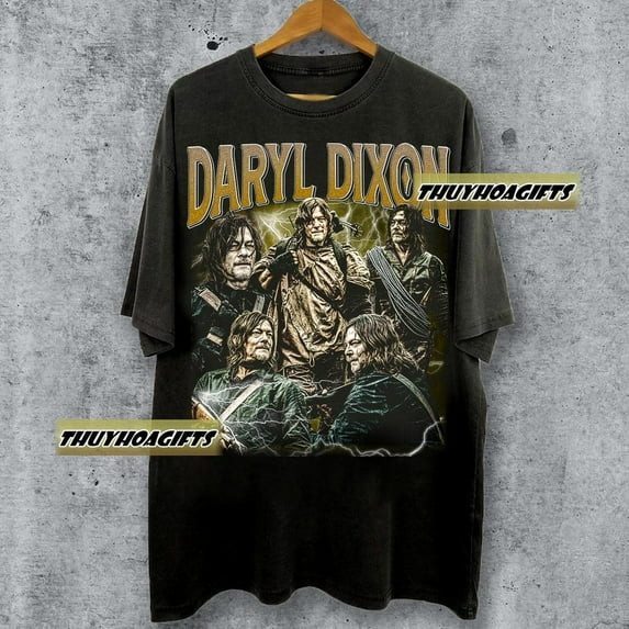 Limited Daryl Dixon Vintage 90s Bootleg Tshirt, Gifts For Man And Women Unisex Shirt,White color,size 3XL