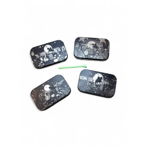 Limited Edition - 10PK Glow In The Dark 3D Printed Plastic Tees w/ Limited Edition Collectible Tin