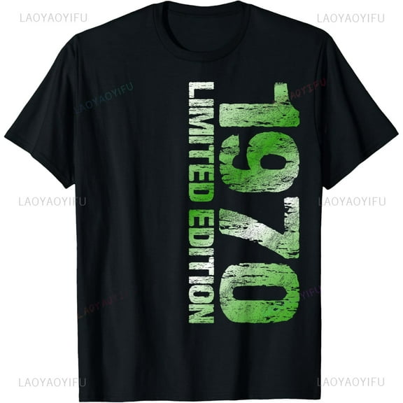 Limited Edition 1970 55th Birthday Born 1970 T-Shirt Vintage Couple Print on Demand Unisex Summer Streetwear Tops Camisas