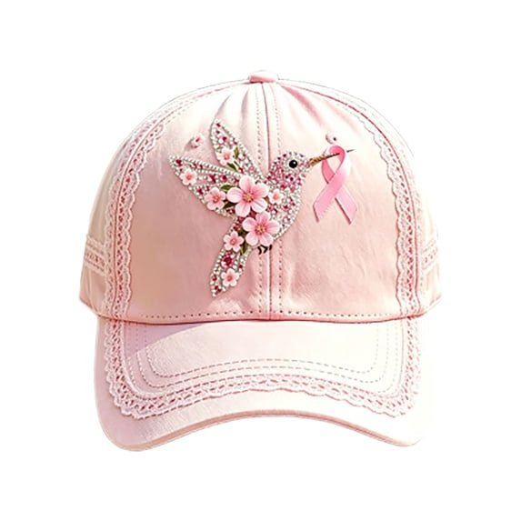 Limited Edition 2026 Garden Morning Baseball Cap, Cotton Hummingbird Flowers Hat, Lightweight Breathable Adjustable Baseball Hat
