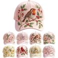 thumbnail image 1 of Limited Edition 2026 Garden Morning Baseball Cap, Garden Morning Botanical Dad Hat, Adjustable Lightweight Hummingbird Hat, 1 of 4