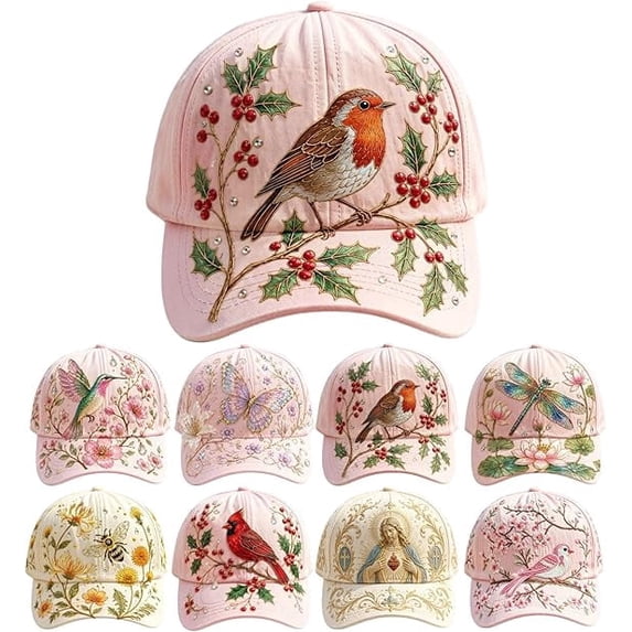 Limited Edition 2026 Garden Morning Baseball Cap, Garden Morning Botanical Dad Hat, Adjustable Lightweight Hummingbird Hat