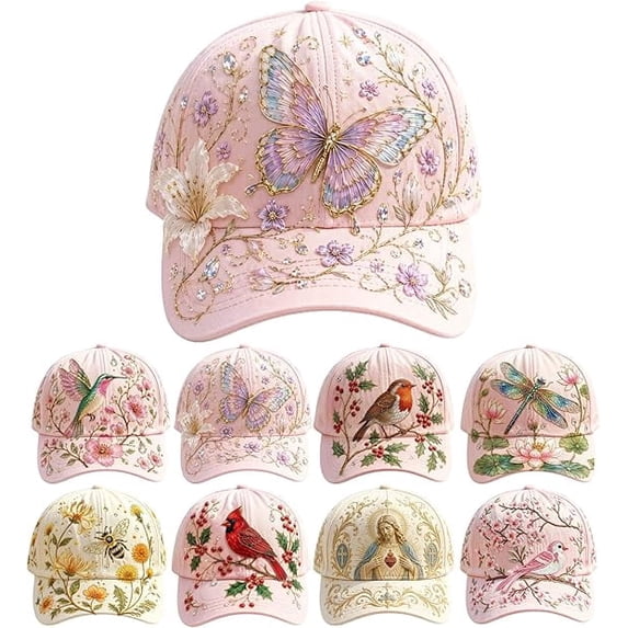 Limited Edition 2026 Garden Morning Baseball Cap, Garden Morning Botanical Dad Hat, Adjustable Lightweight Hummingbird Hat