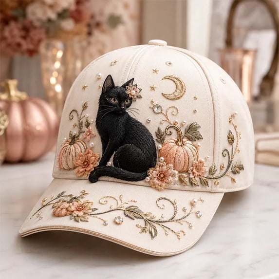 Limited Edition 2026 Halloween Ghost Baseball Cap - Cute Spooky 2D Print Spooky Character Dad Hat - Adjustable Cottagecore Autumn Headwear, Funny Pumpkin Witch Halloween Decorations Apparel