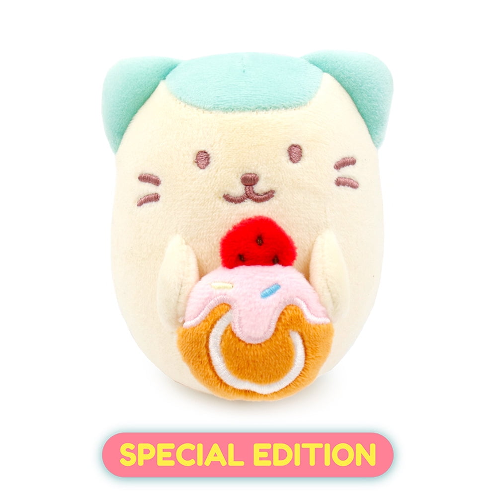 [Limited Edition] Anirollz Super Soft Stuffed Animal Plush Fabric Squishy Ball : Mint Kittiroll