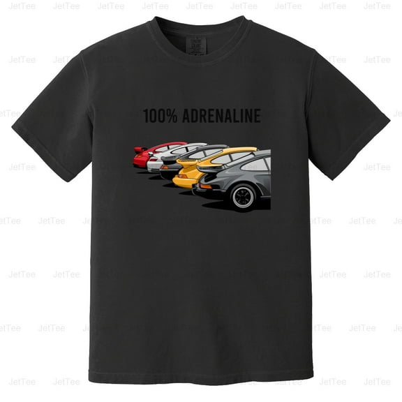 Limited Edition Back Porsche German Sports Car Auto Luxury Comfort Color T-Shirt Unisex, up to 4XL