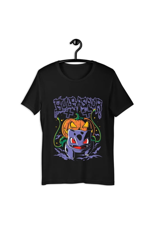 Limited Edition Bulbasaur Pumpkin Halloween Shirt Crazy Halloween TShirt Bulbasaur Halloween Shirt Pumpkin Bulbasaur Best Gift For Halloween Friend Birthday-TH35786