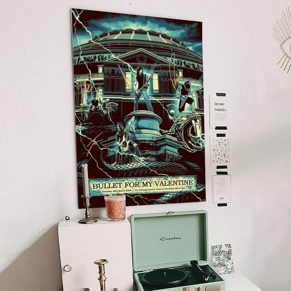 Limited Edition Bullet For My Valentine Autographed Print Size 24''x36'' - The Future Box
