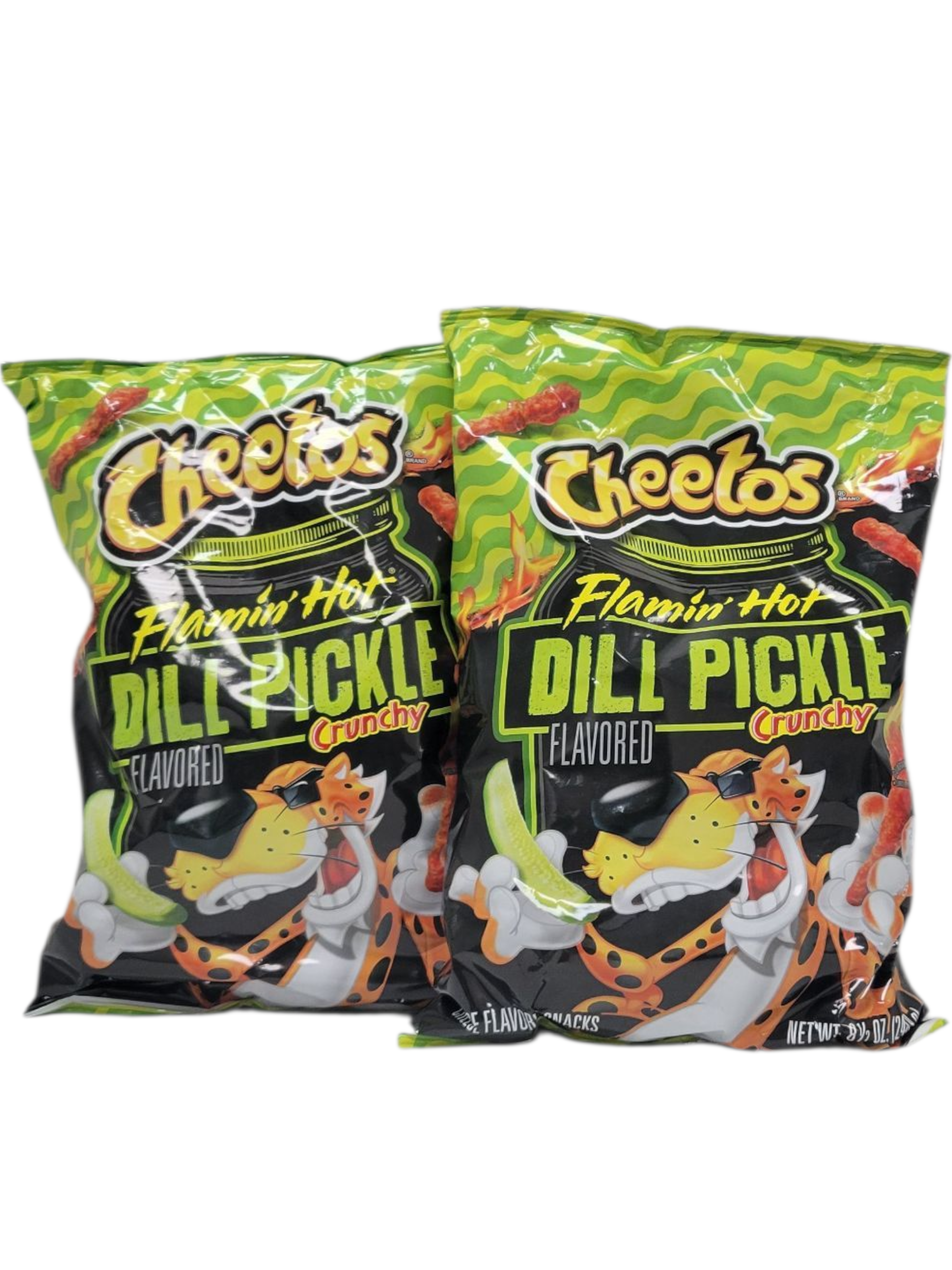 Limited Edition Cheetos Flamin' Hot Dill Pickle Flavored Crunchy