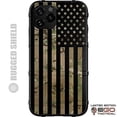 thumbnail image 1 of Limited Edition Customized Prints by Ego Tactical Over a Rugged Shield Case for Apple iPhone 11 Pro [5.8" Screen] - Subdued US Flag Over Multicam Scorpion OCP Camo, 1 of 4