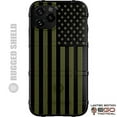 thumbnail image 1 of Limited Edition Customized Prints by Ego Tactical Over a Rugged Shield Case for Apple iPhone 11 Pro [5.8" Screen] - OD Green Subdued US Flag, 1 of 4