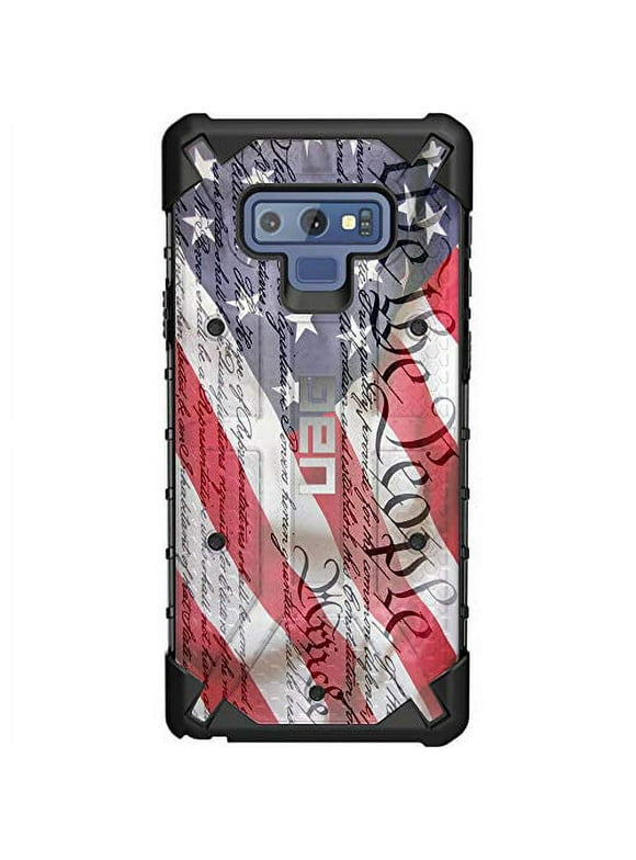 Limited Edition Customized Prints by Ego Tactical Over a UAG Urban Armor Gear Case for Samsung Galaxy Note 9 - We The People Constitution Flag