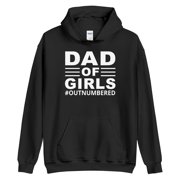 USDOMESTICSHIRT Limited Edition Dad Of Girls #outnumbered hoodie, Dad hoodie, Daddy and Me Outfit, Fathers Day Gift, Father and daughter Matching hoodies,Girl Dad Gift-TH38840