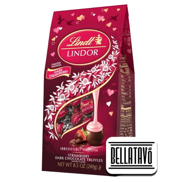 Limited Edition Dark Chocolate Truffles Valentines Bundle Includes One 85 Oz Lindt Lindor