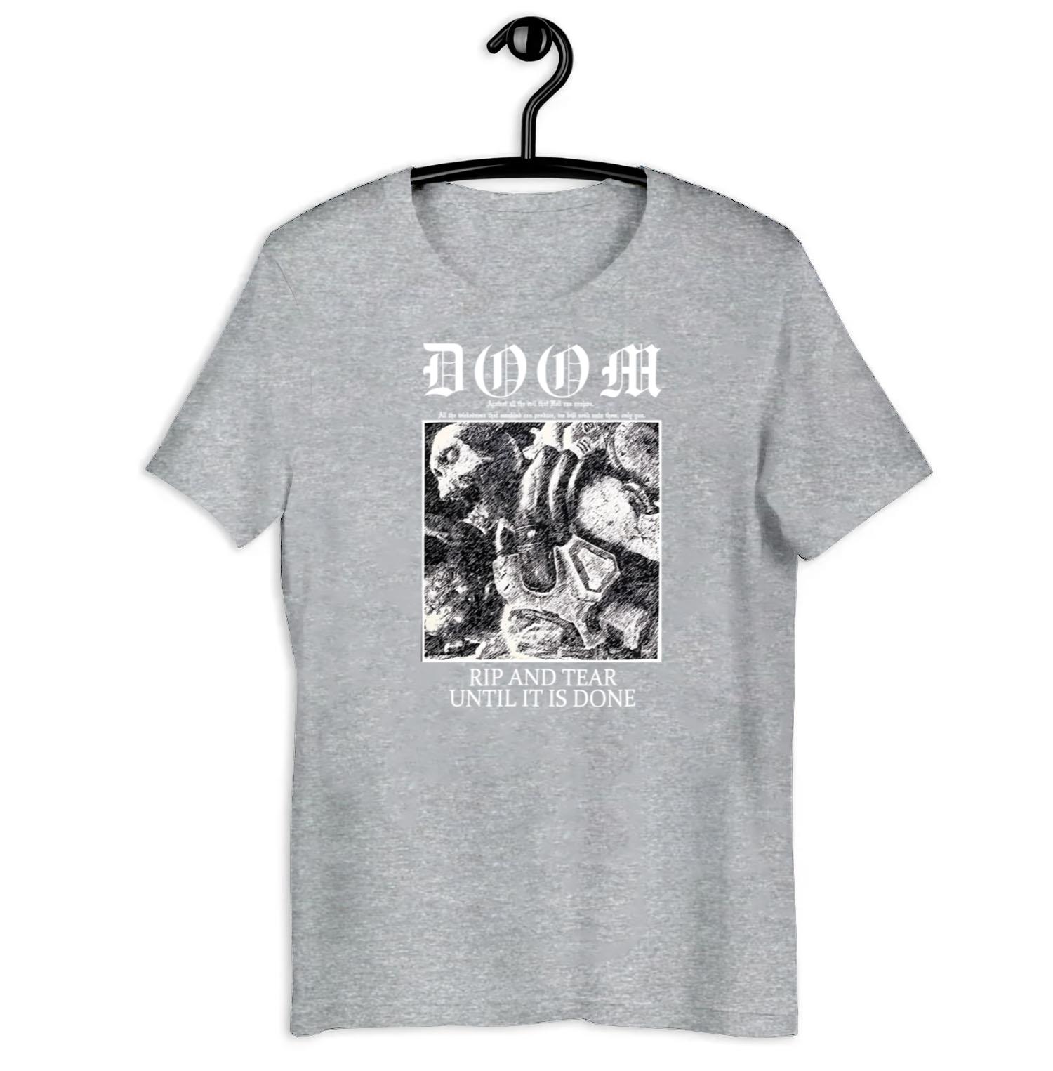 Limited Edition Doom Slayer - Rip and Tear Metal T Shirt-TH36119 ...