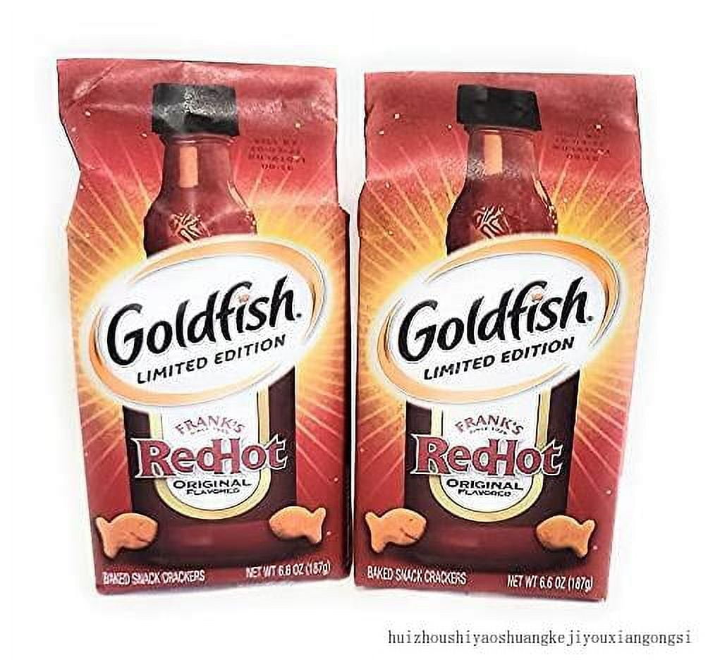 Limited Edition Frank's Red Hot Goldfish Snack Crackers 3 Pack