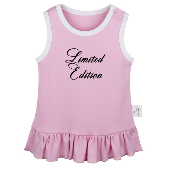 Limited Edition Funny Dresses For Baby, Newborn Babies Skirts, Infant Princess Dress, 0-24M Kids Graphic Clothes (Pink Sleeveless Dresses, 0-6 Months)