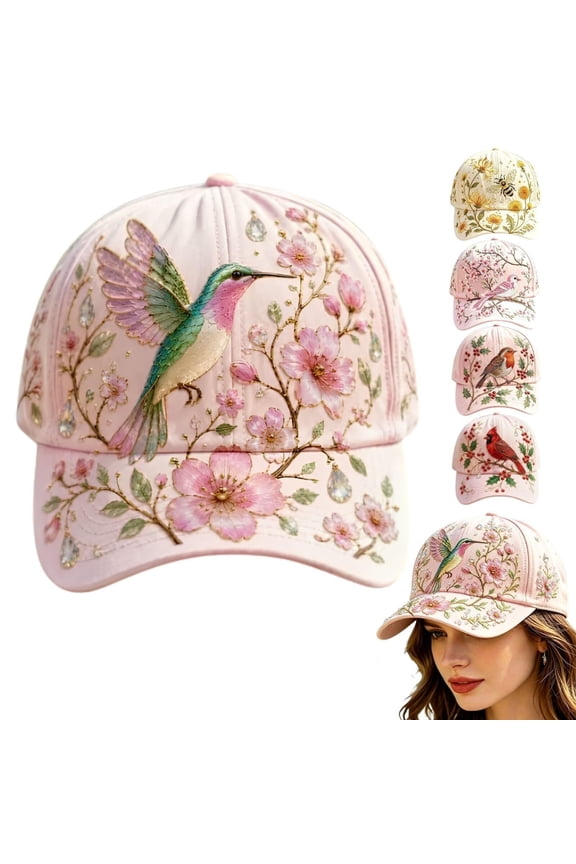 Limited Edition Garden Morning Cap Botanical Cottagecore Hat Bee Bloom Hat Botanical Adjustable Cotton