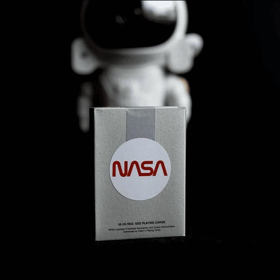 Limited Edition Gilded Foil Silver Foil NASA Worm Playing Cards- Silver
