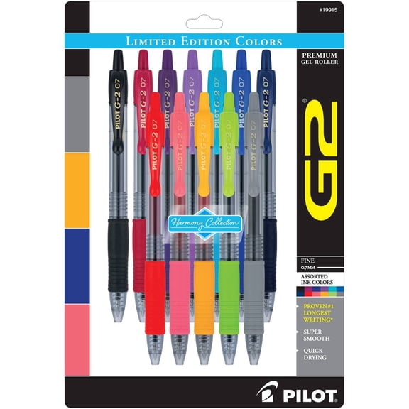 Limited Edition Harmony Collection Gel Pens Fine Point 0.7mm Assorted Inks