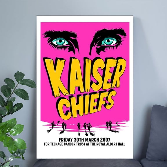 Limited Edition Kaiser Chiefs Autographed Print Size 24''x36'' - The Future Box