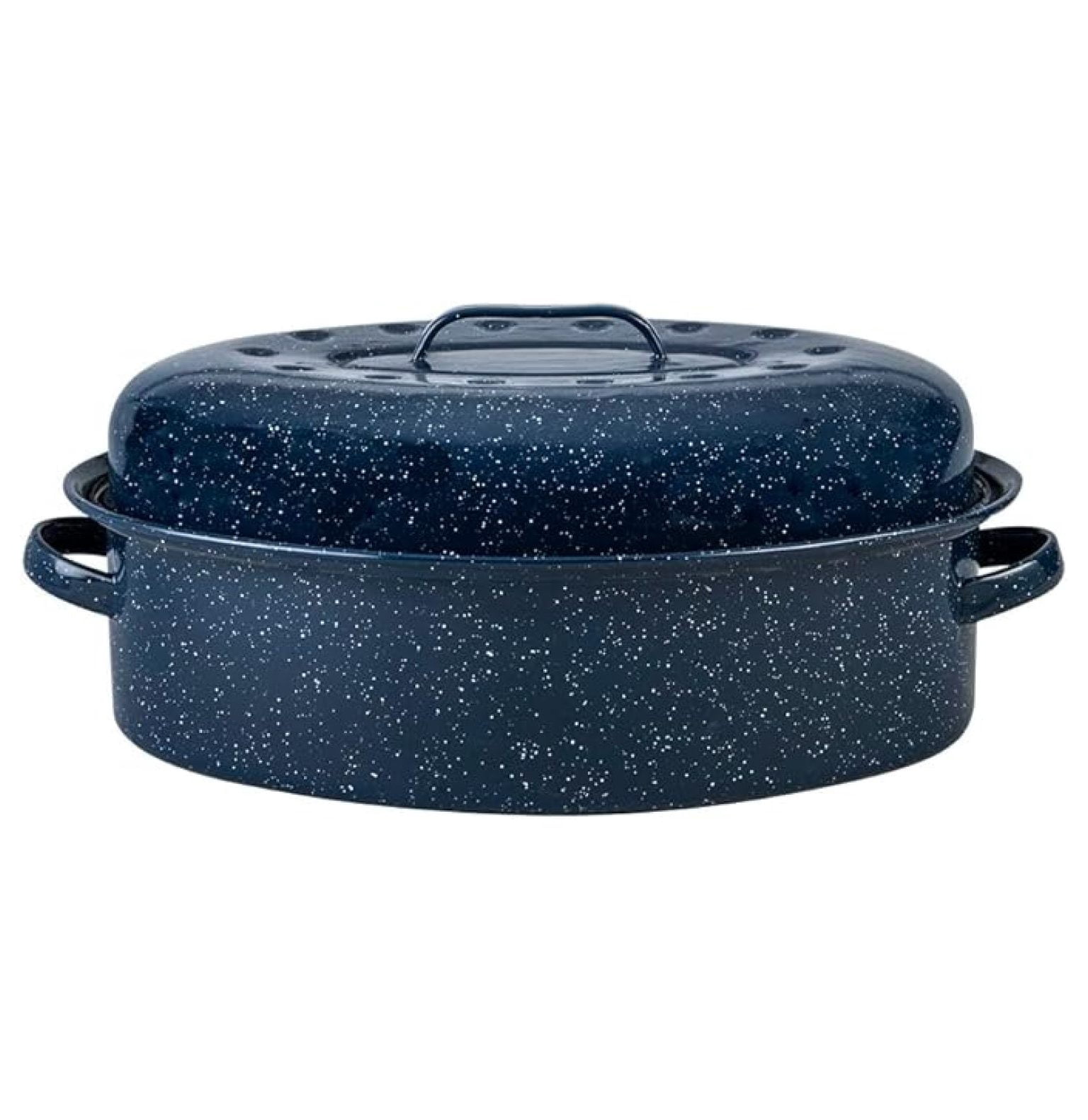 Limited Edition Large Covered Oval Roasting Pan, 18", Blue