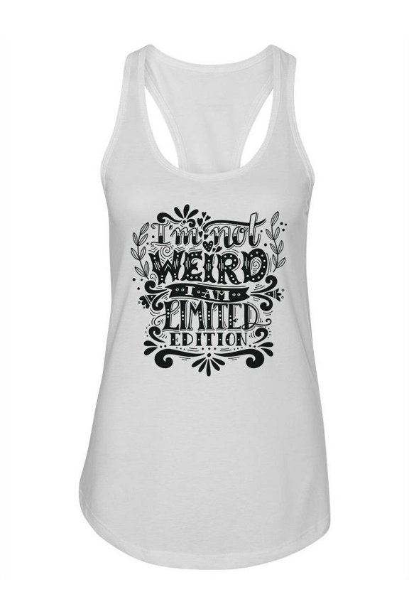 Limited Edition Lettering Design Tank Women -Image by Shutterstock, Female XX-Large