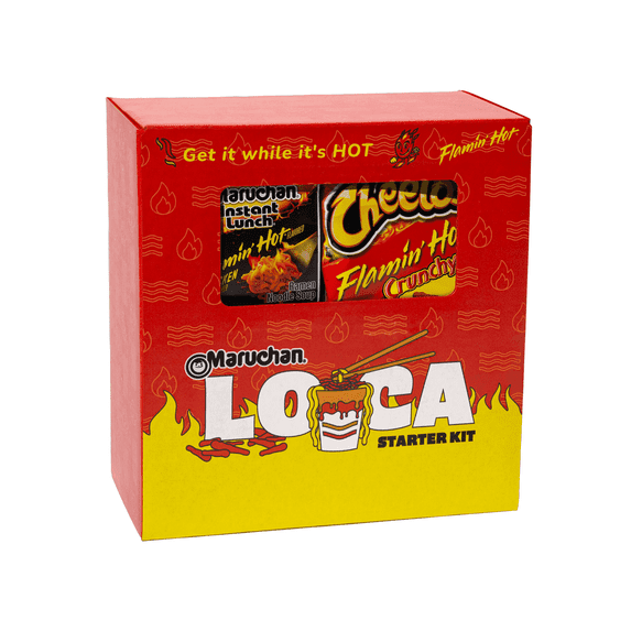 Limited Edition Maruchan Loca Starter Kit, featuring new Flamin’ Hot Flavored Instant Lunch