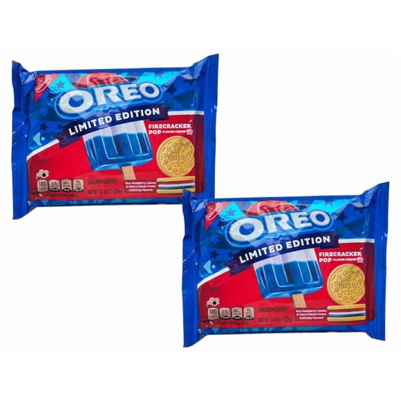 Limited Edition Nabisco Oreo Firecracker Pop Cookies 11.46 oz, Pack of 2