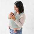 thumbnail image 1 of Tuck and Bundle Baby Wrap - Lightweight Baby Carrier - Ocean Blue - Best Baby Wrap for Newborns 0-18 Months - Comfortable, Simple, and Hands-Free Babywearing Wraps Made of 100% TENCEL Modal, 1 of 2