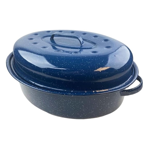 Limited Edition Oval Blue Roaster - 18"