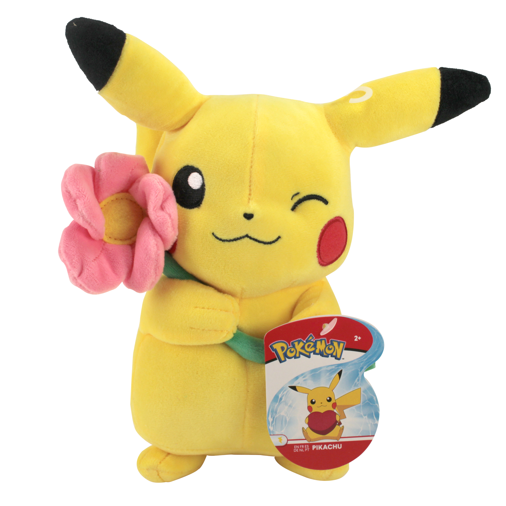 Limited Edition Pokémon Plush - 8" Pikachu with Flower - image 1 of 2